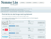 Tablet Screenshot of nemmelaan.dk